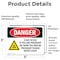 Signmission Radiation & Laser Sign, 3.5 in H x 5 in W, Vinyl Decal, Rectangle OS-2PACK-DS-D-35-L-2518 - alternate 6